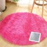 Kulatý koberec 100 cm tmavě růžová