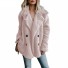 Kunstpelzmantel für Damen P1433 rosa