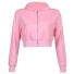 Kurzes Damen-Sweatshirt P1993 rosa