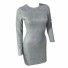 Kurzes Herbstkleid grau