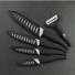 Kvalitná sada keramických nožov - 5 ks čierna
