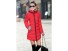 Lange Damen-Winterjacke J2322 rot