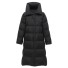 Lange Damen-Winterjacke P2530 schwarz