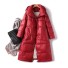 Lange Damen-Winterjacke P2578 rot