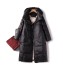 Lange Damen-Winterjacke P2578 schwarz