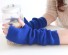 Lange fingerlose Damenhandschuhe J3111 blau