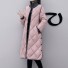 Lange Winterjacke für Damen P2544 rosa