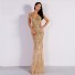 Langes Ballkleid golden