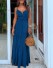 Langes Sommerkleid A2773 blau