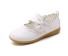 Lány balerina cipő övvel fehér