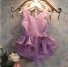Lány blúz és rövidnadrág L1370 világos lila