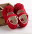 Lány puhatalpú cipő virággal A461 piros