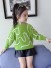 Lány pulóver L636 zöld