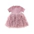 Lány ruha N579 régi rózsaszín
