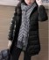 Lány téli dzseki kapucnival J2900 fekete