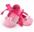 Lány vászon puhatalpú cipő szalaggal rózsaszín