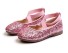 Lányok csillogó balerina cipő A776 rózsaszín
