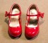 Lányok festett alkalmi cipő piros
