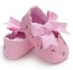 Lányos puhatalpú cipő virággal A2488 rózsaszín