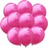 Latexové narozeninové balónky 10 ks tmavě růžová