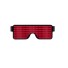 LED-Brille mit Animationen rot