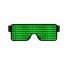 LED brýle s animacemi zelená
