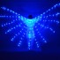LED křídla na břišní tance modrá