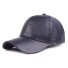 Leder-Cap T122 dunkelblau