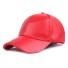 Leder-Cap T122 rot