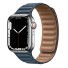 Lederarmband für Apple Watch 38 mm / 40 mm / 41 mm dunkelblau