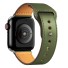 Lederarmband für Apple Watch 38 mm / 40 mm / 41 mm T860 armeegrün