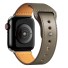 Lederarmband für Apple Watch 38 mm / 40 mm / 41 mm T860 grau