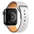 Lederarmband für Apple Watch 38 mm / 40 mm / 41 mm T860 weiß