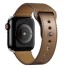 Lederarmband für Apple Watch 42 mm / 44 mm / 45 mm T861 kaffee