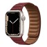 Lederarmband für Apple Watch 42 mm / 44 mm / 45 mm weinrot