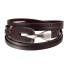 Lederarmband H586 dunkelbraun