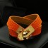 Lederarmband H592 orange