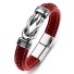 Lederarmband H643 rot