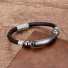 Lederarmband mit Naturstein 10