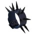 Lederarmband mit Spikes H464 dunkelblau