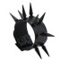 Lederarmband mit Spikes H464 schwarz