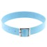 Lederhalsband für Damen hellblau