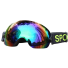 Lehké lyžařské brýle proti zamlžení Profesionální zrcadlové brýle na lyže a snowboard s filtrem UV400 10,5 x 18,5 cm zelená