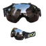 Leichte Antibeschlag-Skibrille, professionelle Ski- und Snowboard-Spiegelbrille mit UV400-Filter, 10,5 x 18,5 cm schwarz