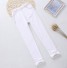 Letné dievčenské skinny džínsy J2913 biela