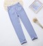 Letné dievčenské skinny džínsy J2913 svetlo modrá