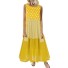 Letné šaty plus size žltá