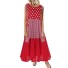 Letní šaty plus size červená