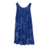 Lockeres Sommerkleid mit Muster blau