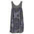 Lockeres Sommerkleid mit Muster grau